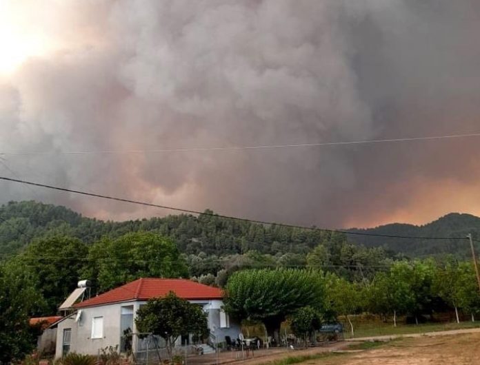 Ακόμα μια δύσκολη νύχτα! Μαίνεται ο πύρινος εφιάλτης – Η φωτιά κατευθύνεται προς Λάδωνα