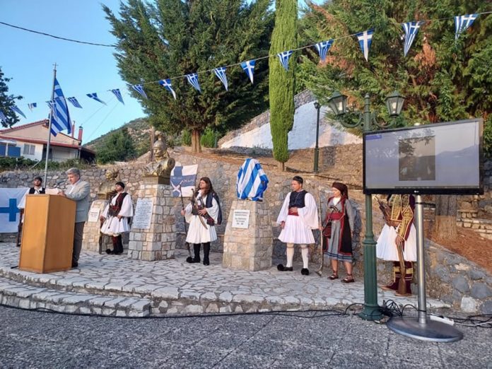 Αποκαλυπτήρια της προτομής του Ιωάννη (Γενναίου) Κολοκοτρώνη στον Ακοβο (ph)