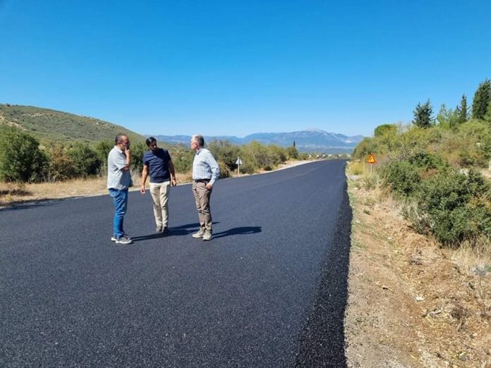 Αυτοψία Λαμπρόπουλου στα έργα στην παλαιά εθνική οδό Τρίπολης – Άργους και Τρίπολης – Σπάρτης (ph)