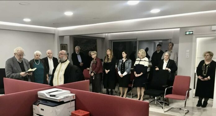 Αγιασμός στα ανακαινισμένα γραφεία της Αδελφότητας Δημητσανιτών “Γρηγόριος ο Ε΄”