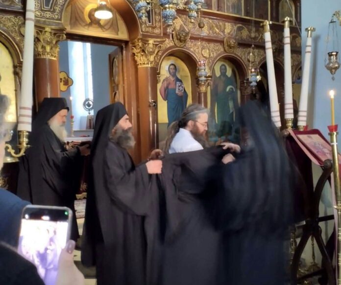 Κουρά νέου Μοναχού στην Ιερά Μονή Τιμίου Προδρόμου Γορτυνίας