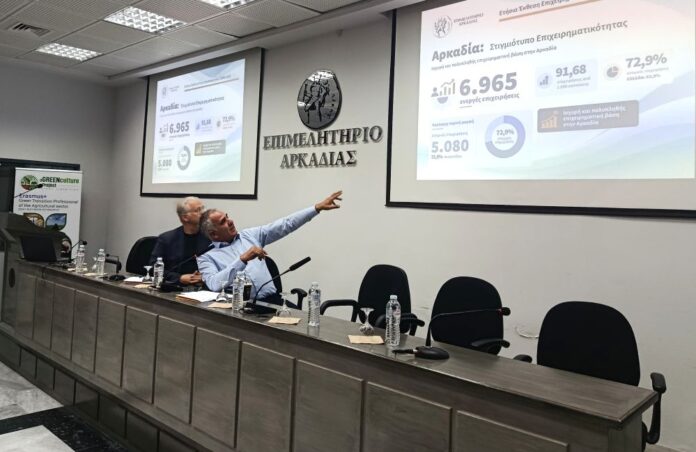 Συνάντηση εργασίας Επιμελητηρίου Αρκαδίας – Επαγγελματικών και Παραγωγικών Συλλόγων Αρκαδίας – Περιφέρειας Πελοποννήσου